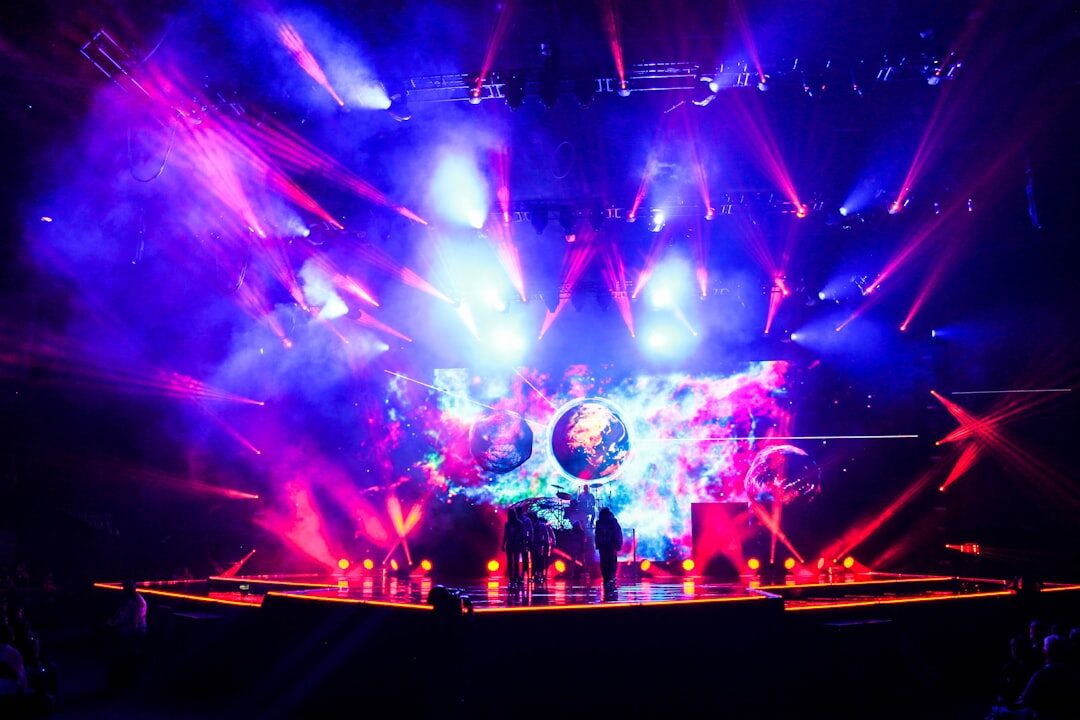music stars on stage